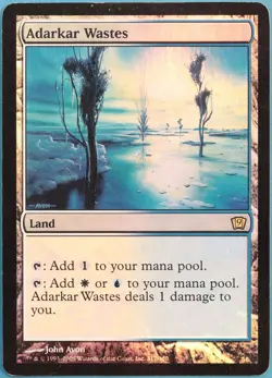 Adarkar Wastes FOIL 9th Edition HEAVILY PLD Land Rare CARD (301901) ABUGames - Image 1