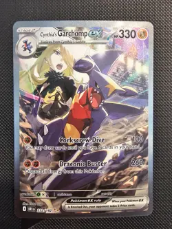 Pokemon TCG Destined Rivals Cynthia's Garchomp EX Card #232/182 NM - Image 1
