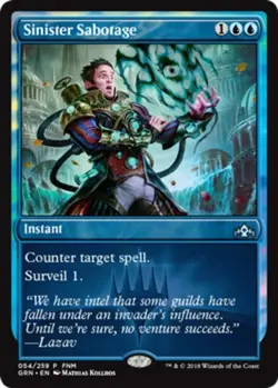 Sinister Sabotage - Foil FNM Promo - FNM Promos #054/259 MTG Magic The Gathering - Image 1