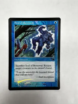 Foil Seal of Removal *Nemesis* MTG Magic the Gathering - Image 1