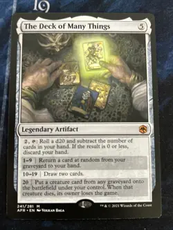 The Deck of Many Things Adventures in the Forgotten Realms Regular NM-M Unplayed - Image 1