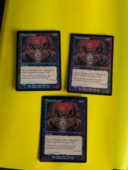 Vicious Hunger x3 Sorcery MTG 3 Card. OLD VINTAGE FOIL. NEMESIS. - Image 1