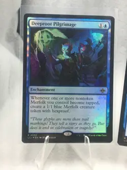 Lot of 3 Deeproot Pilgrimage 0052 LCI Rare The Lost Caverns Of Ixalan MTG 2 Foil - Image 2