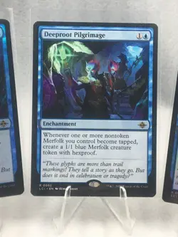 Lot of 3 Deeproot Pilgrimage 0052 LCI Rare The Lost Caverns Of Ixalan MTG 2 Foil - Image 3