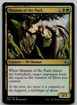 Shaman of the Pack U Magic Origins 217 NM - Image 1