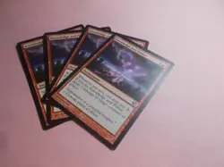 Knowledge and Power x4 MTG Journey into Nyx Red Uncommon Enchantment NM - Image 1