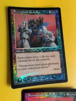 Stronghold Discipline x2 Sorcery MTG 2 Card. OLD VINTAGE FOIL. NEMESIS. - Image 5