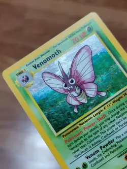 Pokemon Jungle Venomoth 13/64 Holo Rare MP!! WOTC - Image 3