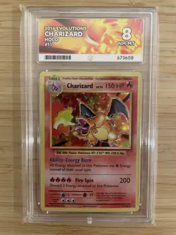 Pokemon TCG Charizard Evolutions Holo Rare Card 11/108 2016 Ace 8 NM-MT - Image 1