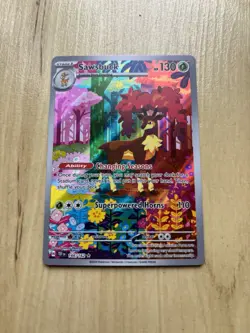 Pokemon TCG Sawsbuck S&V-Temporal Forces Holo Illustration Rare Card 166/162 - Image 1