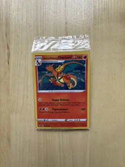 Pokemon TCG Special Delivery Charizard Promo Card SWSH075 Holo Sealed, Near Mint - Image 1