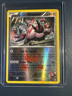 Team Magma's Zangoose 22/34 - Double Crisis - Pokemon TCG Reverse Holo - Image 1