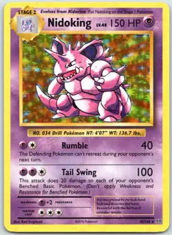 Nidoking 45/108 Evolutions 2016 Pokemon - LP Holo - Image 1