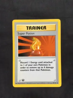 Pokemon Cards: Base Set 1st Edition Uncommon: Super Potion 90/102 - Image 1