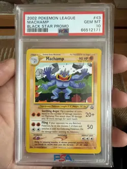 2002 POKEMON LEAGUE PROMO BLACK STAR 43 MACHAMP - Image 1