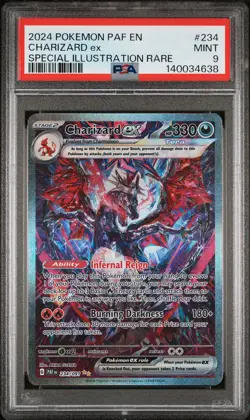 2024 POKEMON PAF EN-PALDEAN FATES SPECIAL ILLUSTRATION RARE CHARIZARD EX PSA 9 - Image 1