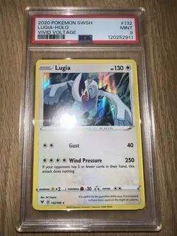 Pokemon TCG 2020 Vivid Voltage Lugia Holo PSA 9 #132 132/185 SWSH - Image 1