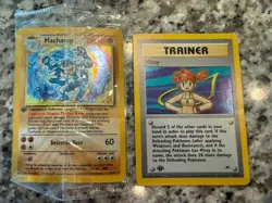 Pokemon 2000 Gym Heroes Misty Holo 1st Edition Trainer #18/132 & 1st Machamp - Image 1