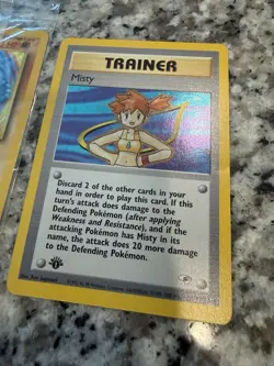 Pokemon 2000 Gym Heroes Misty Holo 1st Edition Trainer #18/132 & 1st Machamp - Image 3