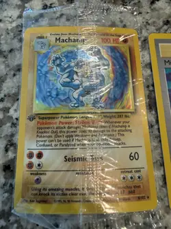 Pokemon 2000 Gym Heroes Misty Holo 1st Edition Trainer #18/132 & 1st Machamp - Image 4
