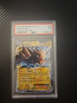 Pokemon 2013 ZAPDOS EX Plasma Storm Black & White HOLO #48 PSA 7 NW - Image 1