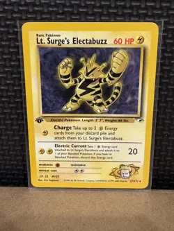 2000 Pokemon Gym Heroes - Lt. Surge’s Electabuzz - 1st Edition Ungraded 27/132 - Image 1