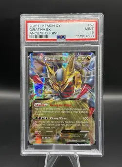 PSA 9 Giratina EX 57/98 Pokemon XY - Ancient Origins Holo 2015 English - Image 1