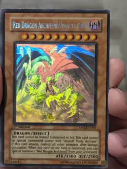 Yugioh Red Dragon Archfiend/Assault Mode CRMS-EN004 Ghost Rare 1st Edition Lp - Image 1