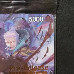 One Piece Smoker P-025 Stamped Promo Foil Winner ENG English Sealed NM - Image 3