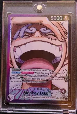 One Piece TCG OP09-061 Leader Alternate Art Monkey D. Luffy - Image 1