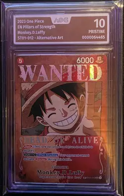 One Piece TCG ST01-012 Monkey.D.Luffy Special Rare ENGLISH AOG Pristine 10 - Image 1