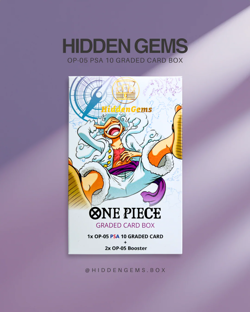 HiddenGems PSA 10 One Piece OP05 mit 2 Booster - Mystery Slab Box - Japanisch - Image 1