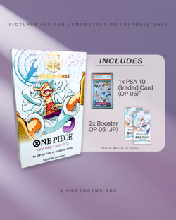 HiddenGems PSA 10 One Piece OP05 mit 2 Booster - Mystery Slab Box - Japanisch - Image 2