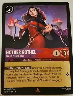 Disney Lorcana TCG - Reign of Jafar: Mother Gothel (070/204) - Rare - Near Mint - Image 1