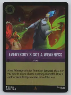 Disney Lorcana Cold Foil - Everybody's Got A Weakness 82 - Reign of Jafar (8) - Image 1