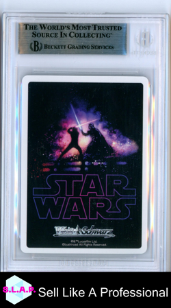HAN SOLO WEISS SCHWARZ #SW/SE39-008FOP 2023 STAR WARS FOIL JAPANESE BGS 9 - Image 2