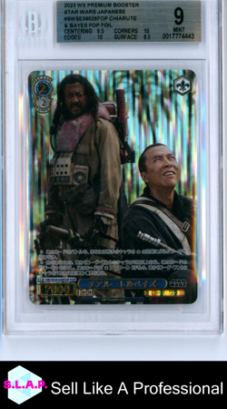 CHIARUTE & BAYES WEISS SCHWARZ #SW/SE39-026FOP 2023 STAR WARS FOIL JAP BGS 9 - Image 1