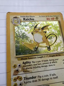 Raichu Holo | 14/102 | Used | Base Set | Pokemon Card / 80 HP - Image 3