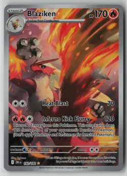 Blaziken 192/182 Pokemon Destined Rivals Illustration Rare Near Mint Card (NM) 1 - Image 1