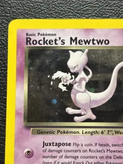 Pokemon Rocket’s Mewtwo 14/132 Gym Challenge Vintage Holo Card WOTC (MP) - Image 3