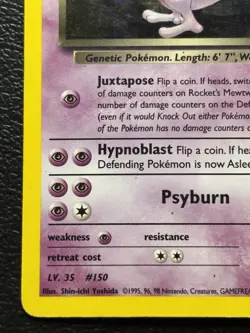 Pokemon Rocket’s Mewtwo 14/132 Gym Challenge Vintage Holo Card WOTC (MP) - Image 4
