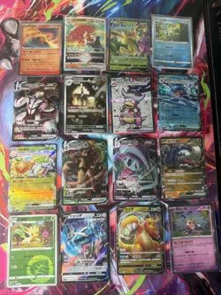 Pokemon 16 Card Lot nm V Max Mega Amazing Ex HOLO Rare Hits Only F47 - Image 1