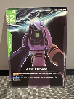 AGE Device Command Gundam Card Game Dual Impact Foil Rare GD02-103 TCG CCG - Image 1