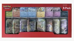 Pokemon TCG Prismatic Evolutions Costco 8 Mini-Tin Bundle w/ Promo Cards - Image 1