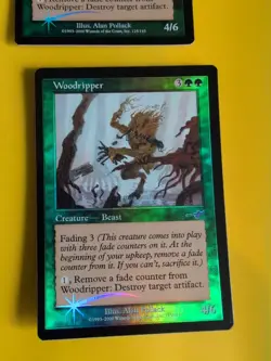 Woodripper x2 Beast MTG 2 card. OLD VINTAGE FOIL. NEMESIS. - Image 2