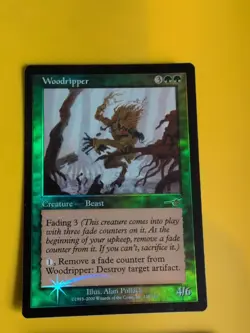 Woodripper x2 Beast MTG 2 card. OLD VINTAGE FOIL. NEMESIS. - Image 3