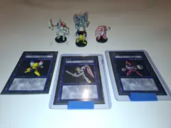 Dungeon Dice Monsters Alpha, Beta, Gamma, Valkyrion Magnet Warrior + 3 Cards - Image 1