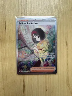 Pokemon TCG Erikas Invitation 203/165 Special Illustration Rare Card - Image 1