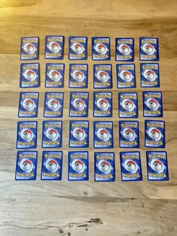 1999 Pokemon TCG Unlimited Base Set Bundle Common Uncommon 29 Unique Cards GC - Image 2