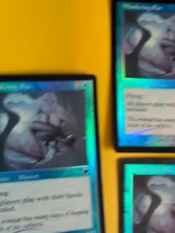 Wandering Eye x3 Illusion MTG 3 Card. OLD VINTAGE FOIL. NEMESIS. - Image 4